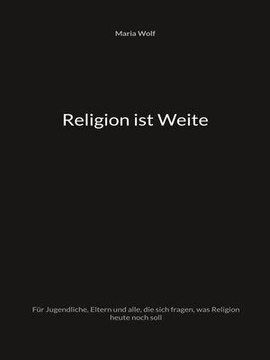 cover image of Religion ist Weite
